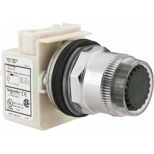 Main product image of Push-Button Switch, 1.18" Mounting Hole Dia, Momentary, 600V, Illuminated, 9001K1L38G