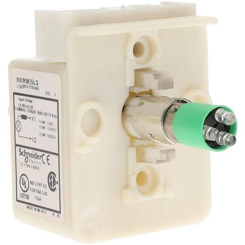 Main product image of 24-28 VAC, 24-28 VDC Green Lens LED Light Module, 9001KM35LG