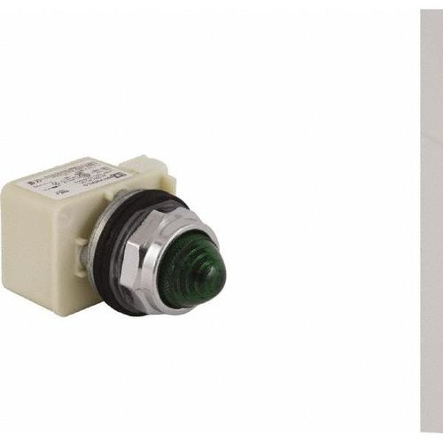 Main product image of 24 V Green Lens LED Pilot Light Round Lens, Screw Clamp, 9001KP35LGG9