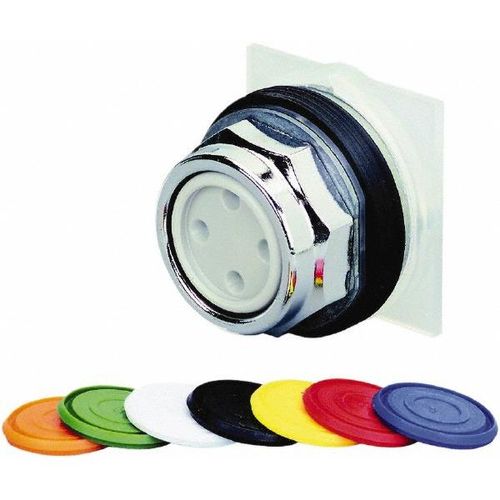 Main product image of Push-Button Switch, 30 mm Mounting Hole Dia, Momentary, Round, Multicolor Pushbutton, Momentary, 9001KR1U