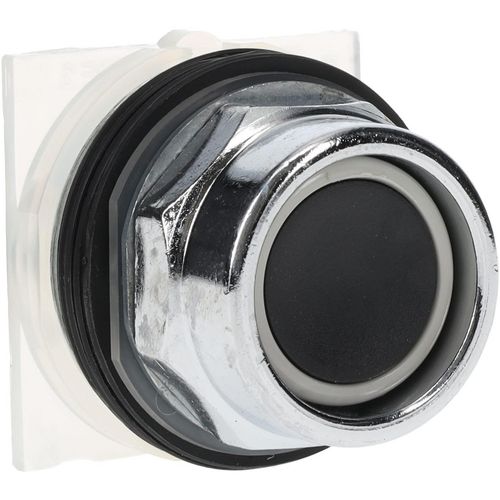 Main product image of Push-Button Switch, 30 mm Mounting Hole Dia, Momentary, Black Pushbutton, Momentary, 9001KR2B