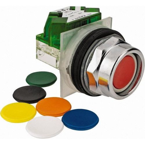 Main product image of Push-Button Switch, 30 mm Mounting Hole Dia, Momentary, NO, 600VAC, 9001KR2UH5