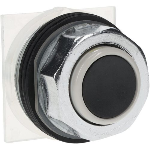 Main product image of Push-Button Switch, 30 mm Mounting Hole Dia, Momentary, Black Pushbutton, Momentary, 9001KR3B