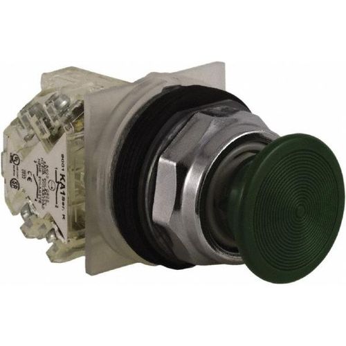 Main product image of Push-Button Switch, 30 mm Mounting Hole Dia, Momentary, NC/NO, 600VAC, 9001KR4GH13