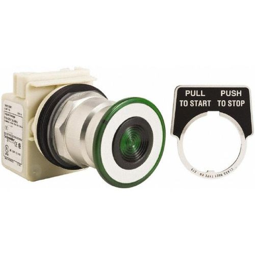 Main product image of Push-Button Switch, 1.18" Mounting Hole Dia, Maintained & Momentary, 600V, Illuminated, 9001KR8P1G