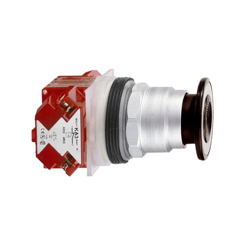 Main product image of Push Button, Harmony 9001K, 41mm, Black, 1CO, Mushroom, 9001KR9BH13