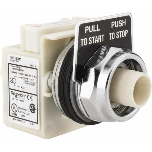 Main product image of Push-Button Switch, 30 mm Mounting Hole Dia, Maintained, Maintained, 9001KR9P1