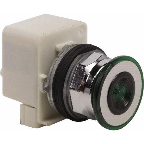 Main product image of Push-Button Switch, 30 mm Mounting Hole Dia, Maintained, Green Pushbutton, Maintained, 9001KR9P1G