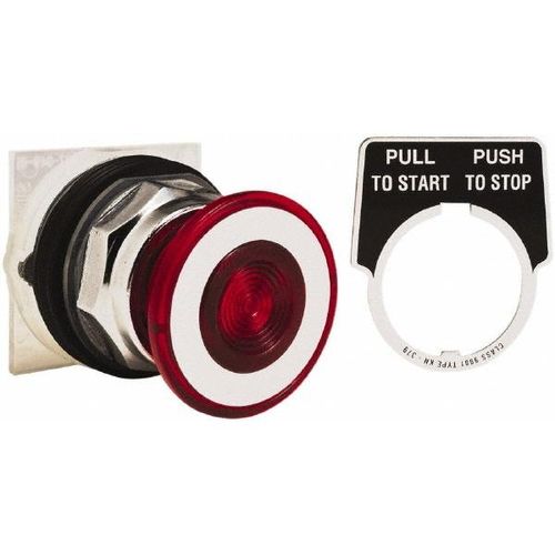 Main product image of Push-Button Switch, 30 mm Mounting Hole Dia, Maintained, 600V, 9001KR9R