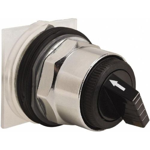 Main product image of Selector Switch, 2 Positions, Maintained (MA), 600V, Black Knob & Push Button, 9001KS12B