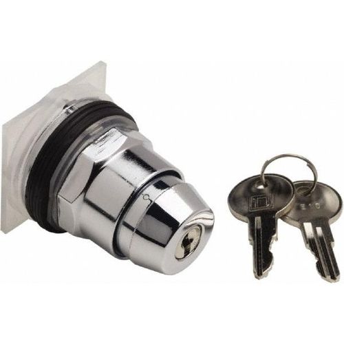 Main product image of Selector Switch, 3 Positions, Momentary (MO), 600V, Black Knob & Push Button, 9001KS52K5