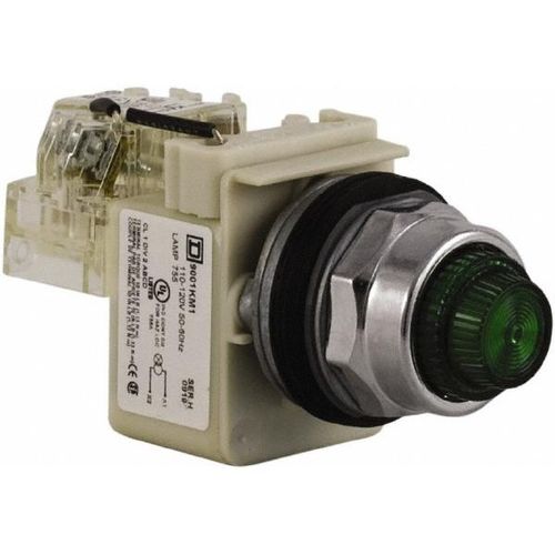 Main product image of 120 VAC Green Lens Indicating Light, Screw Clamp, 9001KT1G31