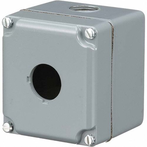 Main product image of 1 Hole, 30mm Hole Diameter, Aluminum Pushbutton Switch Enclosure, 9001KY1