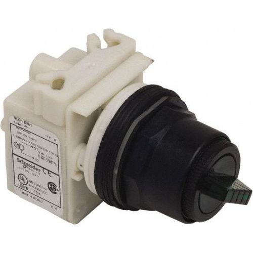 Main product image of Selector Switch, 2 Positions, Maintained (MA), Green Knob & Push Button, 9001SK11J1G