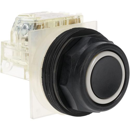 Main product image of Push-Button Switch, 30 mm Mounting Hole Dia, Momentary, NC/NO, 600VAC, 9001SKR1BH13