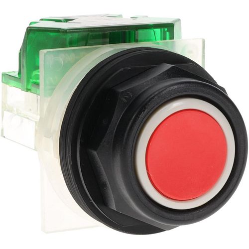 Main product image of Push-Button Switch, 30 mm Mounting Hole Dia, Momentary, NO, 600VAC, 9001SKR1RH5