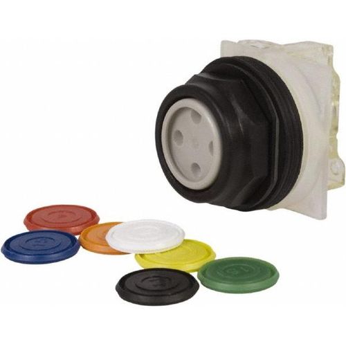 Main product image of Push-Button Switch, 30 mm Mounting Hole Dia, Momentary, NC/NO, 600VAC, 9001SKR1UH13