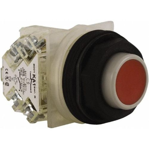 Main product image of Push-Button Switch, 30 mm Mounting Hole Dia, Momentary, NC/NO, 600VAC, 9001SKR3RH13