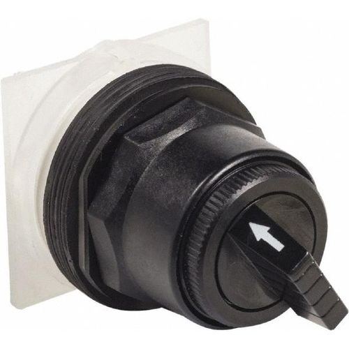Main product image of Selector Switch, 2 Positions, Momentary (MO), Black Knob & Push Button, 9001SKS34B