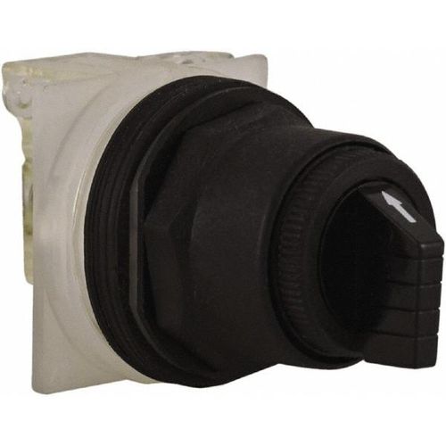 Main product image of 3 Position Selector Switch, Maintained (MA), 600Vac, 10 Amp, Black Knob & Push Button NEMA1, 12, 13, 2, 3, 3R, 4, 4X & 6, 9001SKS43BH1