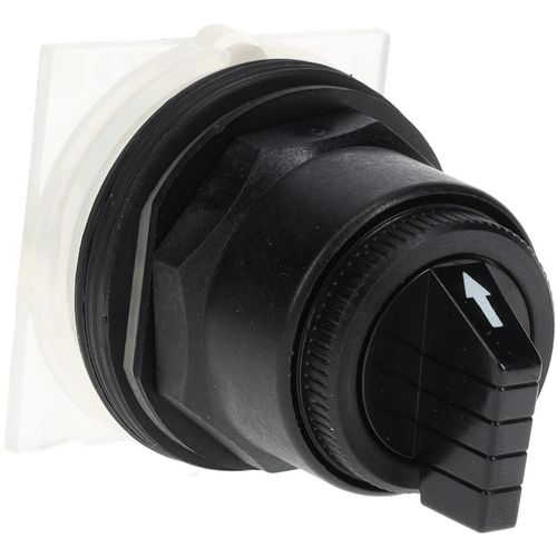 Main product image of Selector Switch, 3 Positions, Maintained (MA), Black Knob & Push Button, 9001SKS46B