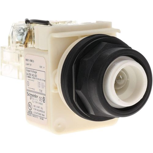 Main product image of 24 V, 28 V Press-to-Test Indicating Light, Screw Clamp, Corrosion/Dust/Oil Resistant, 9001SKT35