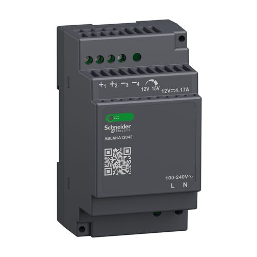 Main product image of Regulated Power Supply, 100 to 240 VAC, 12V Output, 4.2A, Single Phase, ABLM1A12042