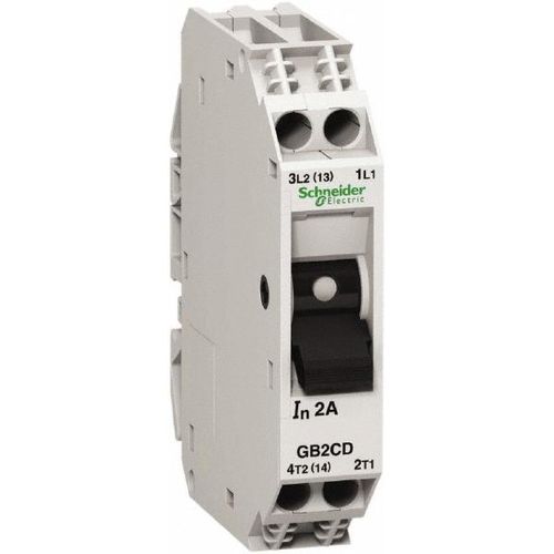 Main product image of 2 Amp, 1 Pole, Backplate, Clip, DIN Rail Mount Circuit Protector, GB2CD07