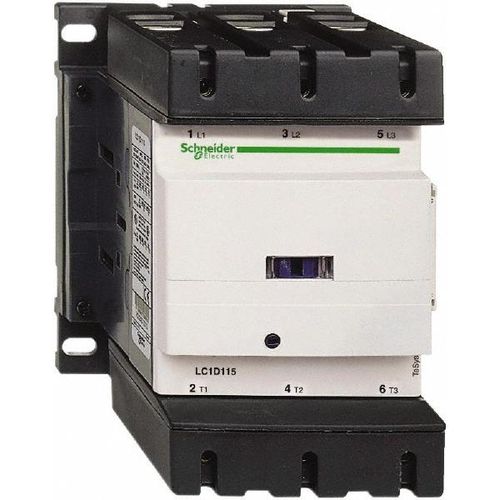 Main product image of 3 Pole Contactor, NC & NO 110Vac at 50/60 Hz, TeSys Deca, LC1D115F7