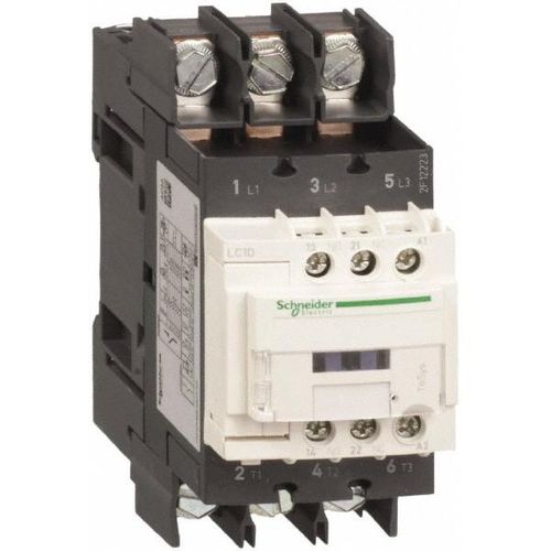 Main product image of 3 Pole Contactor, NC & NO 24Vac at 50/60 Hz, TeSys Deca, LC1D40A6B7