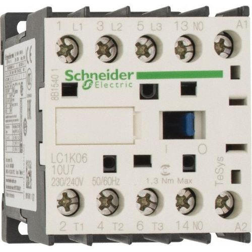 Main product image of 3 Pole Contactor, NO 230 to 240Vac at 50/60 Hz, TeSys K, LC1K0610U7