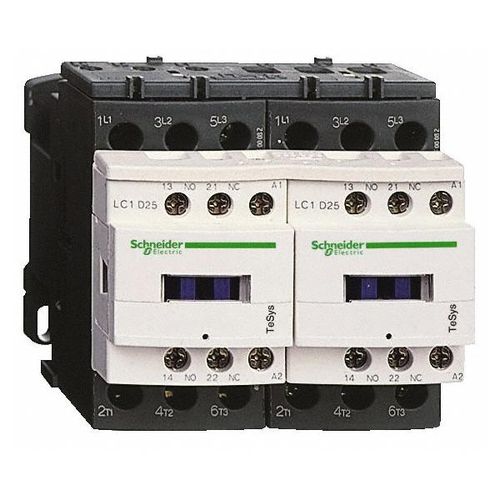 Main product image of 3 Pole Contactor, NC & NO 120Vac at 50/60 Hz, Reversible, TeSys Deca, LC2D18G7V