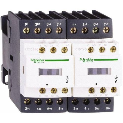 Main product image of 3 Pole Contactor, NC & NO 120Vac at 50/60 Hz, Reversible, TeSys Deca, LC2D40AG7
