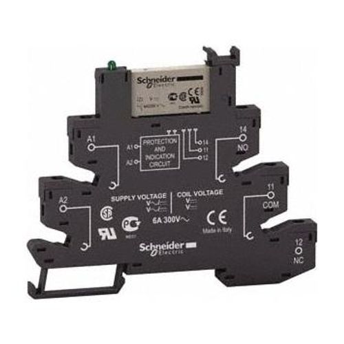 Main product image of 1,500 VA Power Rating, Electromechanical Spring General Purpose Relay 6 Amp at 24 V, SPDT, 24 VAC/VDC, 6.2mm Wide x 78.7mm High x 103mm Deep, RSL1PRBU