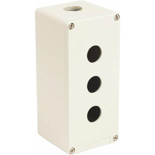 Main product image of 3 Hole, 1.58 Inch Hole Diameter, Zinc Alloy Pushbutton Switch Enclosure, XAPG39503