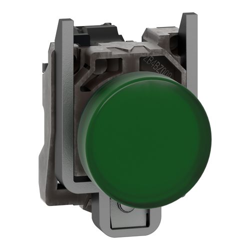 Main product image of Pilot Light, Harmony XB4, 22mm, Green, LED, 24 VAC DC, XB4BVB3