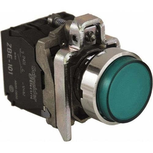 Main product image of Push-Button Switch, 0.87" Mounting Hole Dia, Momentary, NC/NO, 600V, Illuminated, LED, XB4BW13G5