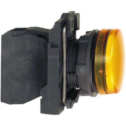 Main product image of 110-120 VAC at 50/60 Hz Orange Lens LED Pilot Light, Screw Clamp, XB5AVG5