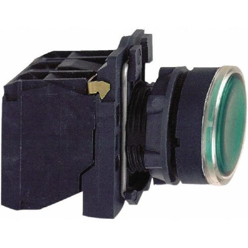 Main product image of Green Push-Button Switch, 22 mm Mounting Hole Dia, Momentary, NC/NO, Illuminated, LED, XB5AW33B5