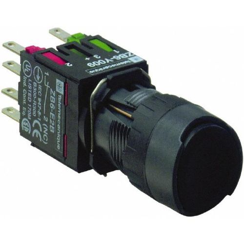 Main product image of Push-Button Switch, 16 mm Mounting Hole Dia, Momentary, NC/NO, XB6AA25B