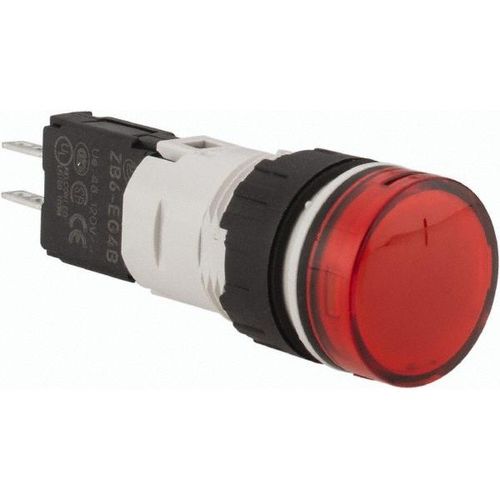 Main product image of 48-120 VAC/VDC Red Lens LED Pilot Light, Quick Connect Connector, XB6AV4GB