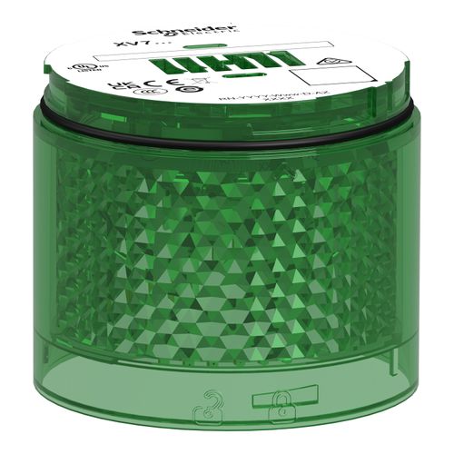 Main product image of Tower Light Module, Harmony XVB7, 70mm, Green, Flashing, XVB7C63