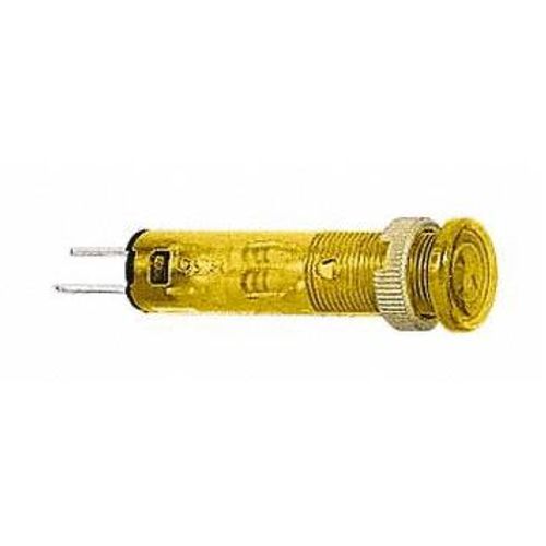 Main product image of 24 V Yellow Lens LED Pilot Light, Quick Connect Connector, XVLA235