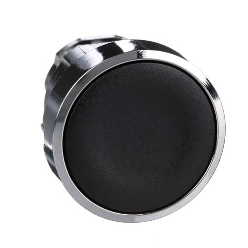 Main product image of Push Button, 22mm, Black, Flush, ZB4BA2