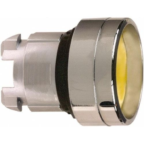 Main product image of Push-Button Switch, 22 mm Mounting Hole Dia, Momentary, Round, Yellow Pushbutton, Nonilluminated, Momentary, ZB4BA56