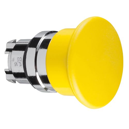 Main product image of Push Button, Harmony XB4, 40mm, Yellow, Mushroom, ZB4BC5