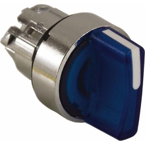 Main product image of 2 Position Selector Switch, Maintained (MA), Blue Handle NEMA13 & 4X, ZB4BK1263