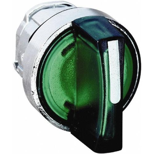 Main product image of 3 Position Selector Switch, Maintained (MA), Green Handle NEMA13 & 4X, ZB4BK1333