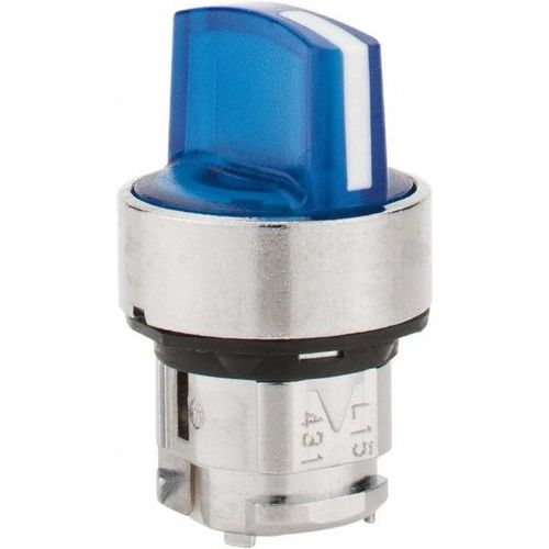 Main product image of 3 Position Selector Switch, Momentary (MO), Blue Handle NEMA13 & 4X, ZB4BK1563
