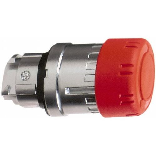 Main product image of Push-Button Switch, 22 mm Mounting Hole Dia, Maintained & Momentary, Round, Red Pushbutton, Maintained, Momentary, ZB4BS834